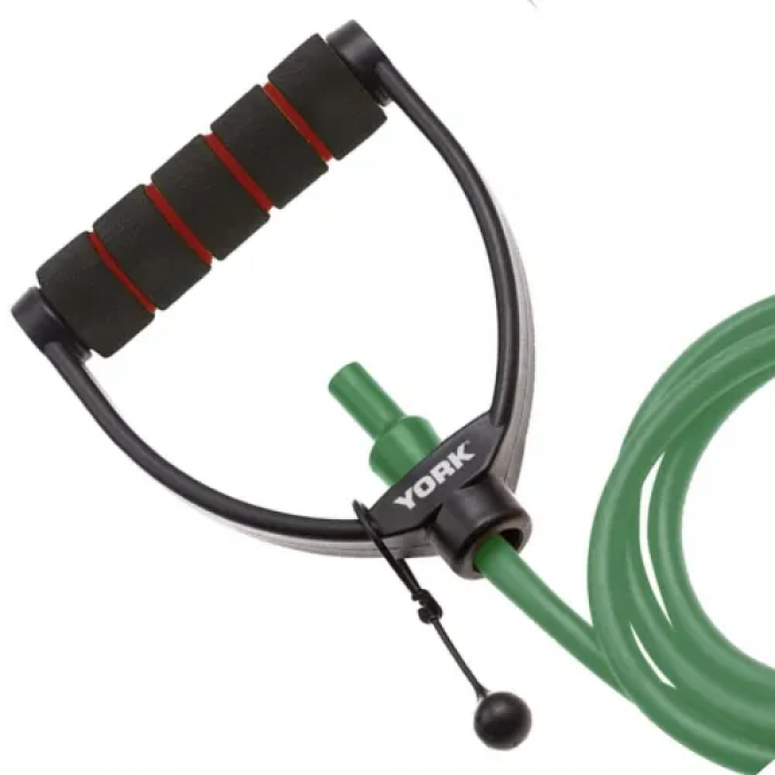 Эспандер трубчатый с ручками 13-16 кг York Medium, зеленый