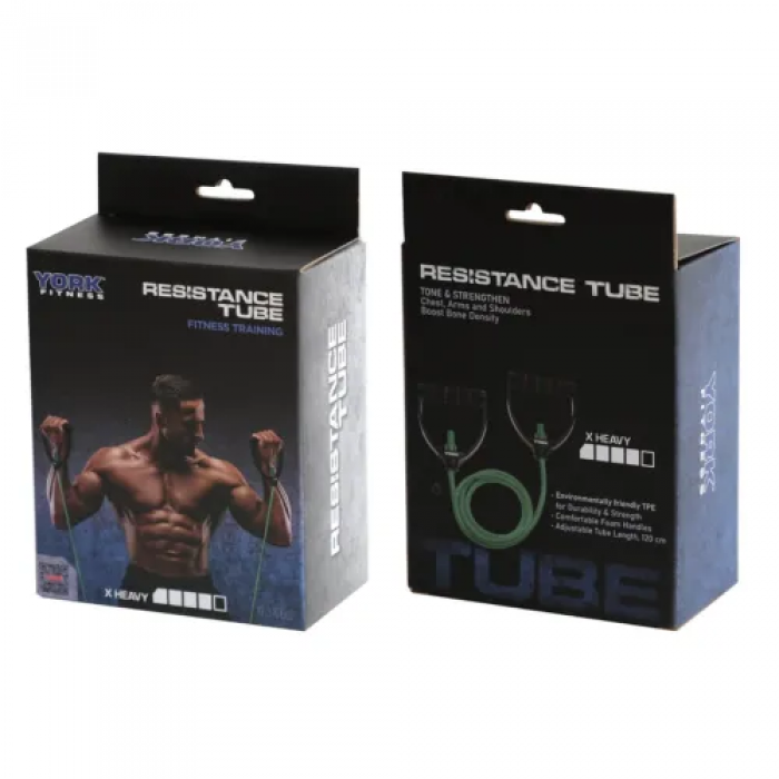 Эспандер трубчатый с ручками 13-16 кг York Medium, зеленый