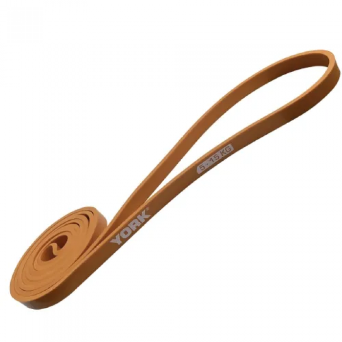 Резинка для підтягування та спорту York 5-15кг - 2080x13x4, 5 мм, оранжевий