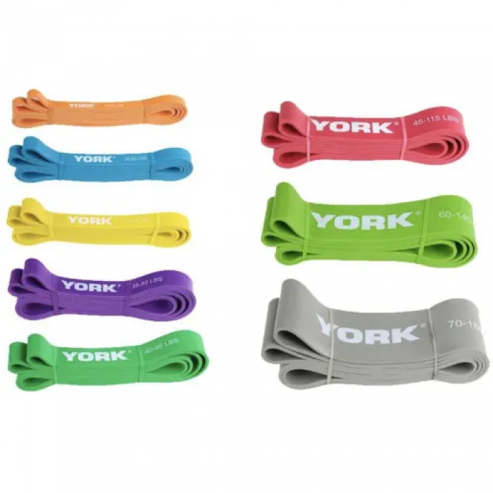 Резинка для підтягування та спорту York 5-15кг - 2080x13x4, 5 мм, оранжевий