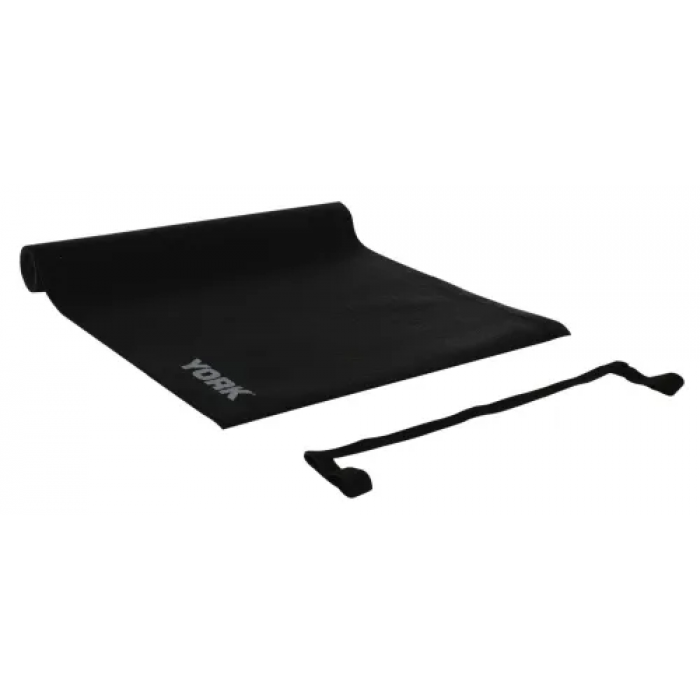 Килимок (мат) для фітнесу та йоги York Fitness 0,3см чорний