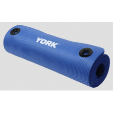 Мат для фітнесу з отворами York Fitness NBR 1см синій