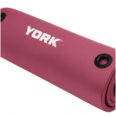 Мат для фітнесу з отворами York Fitness NBR 1см рожевий