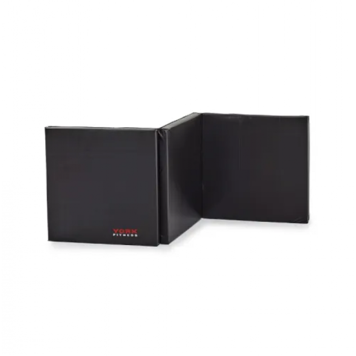 Мат гімнастичний жорсткий York Fitness 5см чорний