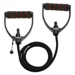 Еспандер трубчастий з ручками 17-20 кг York XX-Heavy, чорний