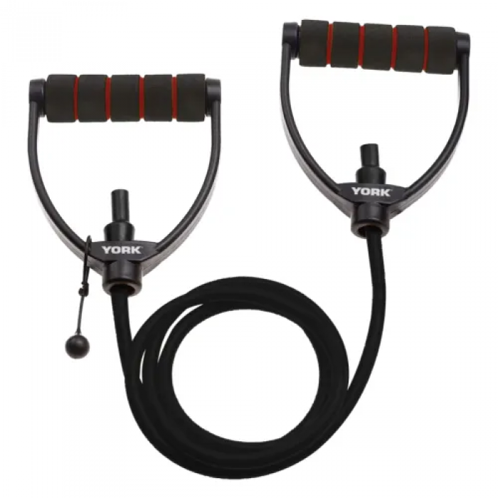 Эспандер трубчатый с ручками 17-20 кг York XX-Heavy, черный