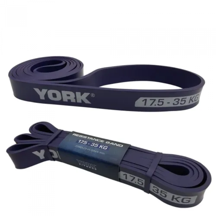 Резинка для підтягування та спорту York 17,5-35кг - 2080x29x4,5 мм, фіолетовий