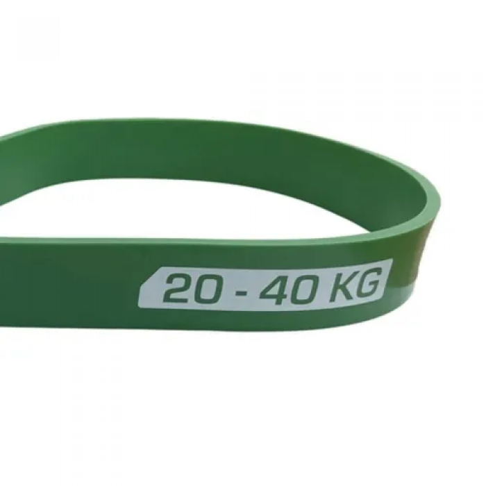 Резинка для підтягування та спорту York 20-40кг - 2080x32x4,5 мм, зелений