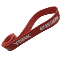 Резинка для підтягування та спорту York 25-50кг - 2080x45x4,5 мм, червоний