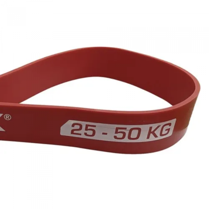 Резинка для підтягування та спорту York 25-50кг - 2080x45x4,5 мм, червоний
