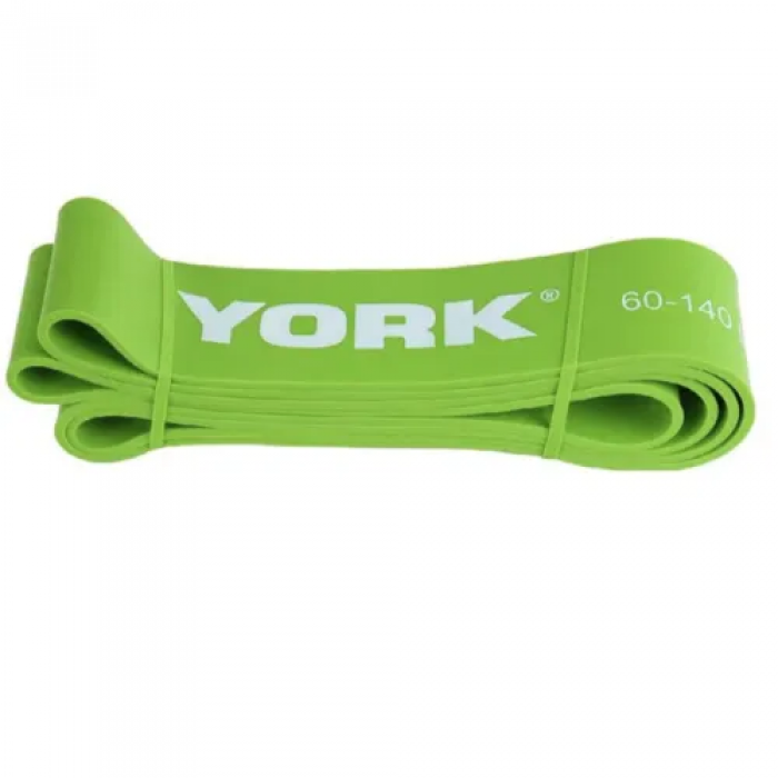 Резинка для підтягування та спорту York 30-65кг - 2080x65x4, 5 мм, салатовий