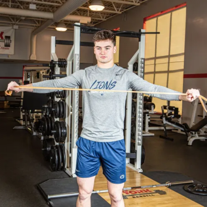 Резинка для підтягування та спорту York 35-75кг - 2080x85x4, 5 мм, сірий