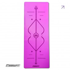 Килимок для йоги професійний EasyFit Pro каучук 5 мм Фіолетовий