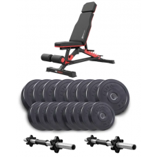 Набір Elitum Titan гантелі 2х31кг Hop-Sport HS-2090 HB