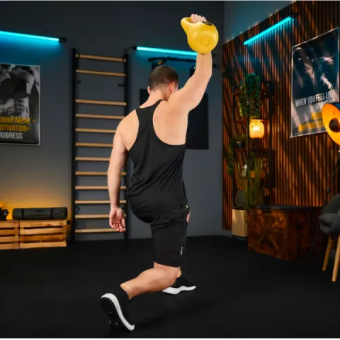 Гиря виниловая 8кг Trex Sport TX-008CKB желтая