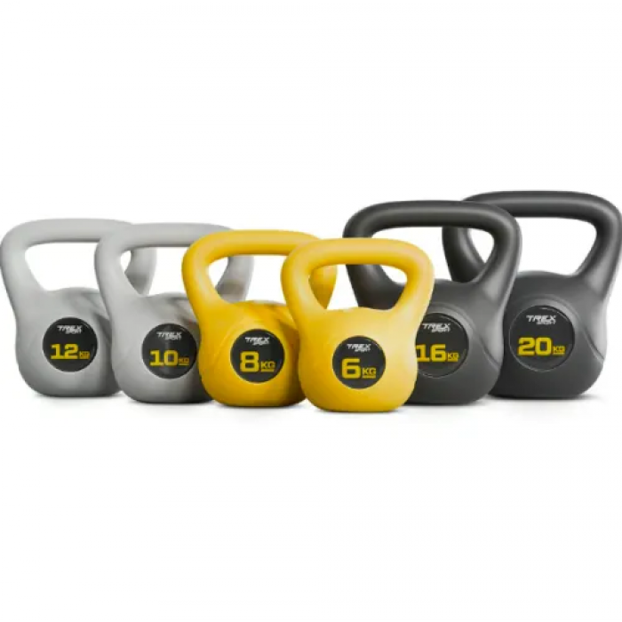 Гиря виниловая 16кг Trex Sport TX-016CKB черный