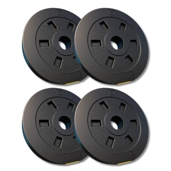 Сіт композитних дисків Besport PowerPro 10 (4х2,5кг) для гантелей та штанг