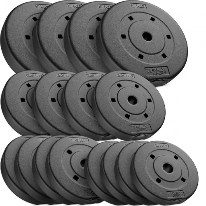 Гантели композитные регулируемые TREX Sport 2х20кг