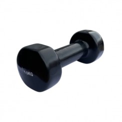Гантель для фитнеса 1,5 кг 1шт с виниловым покрытием Generation Fintess FF51D3B-1.5kg (черная)