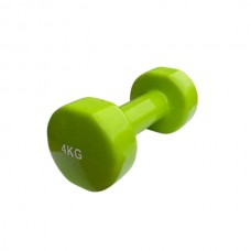 Гантель для фитнеса 4 кг 1шт с виниловым покрытием Generation Fintess FF51D3B-4kg (зеленая)