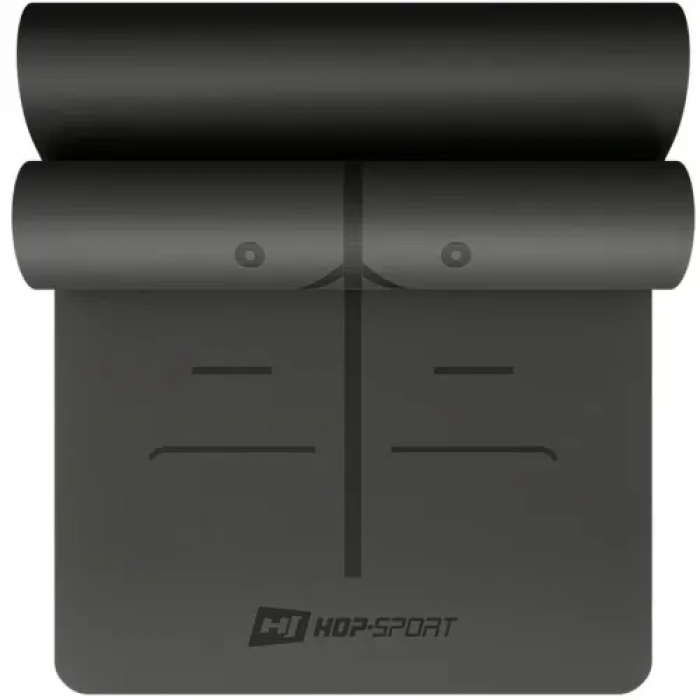 Йога-мат Hop-Sport PU 0,5см 183 x 68см HS-P005GM чорний