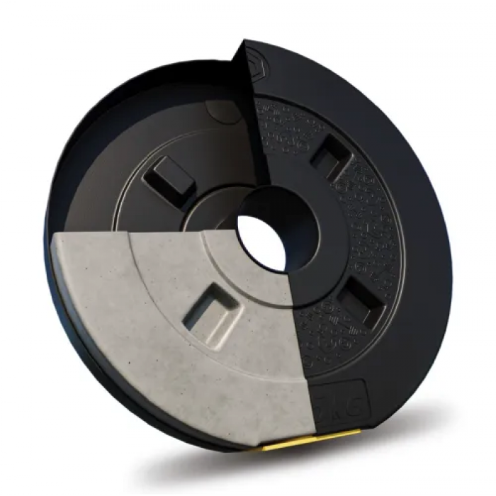 Набір зі штангою та гантелями Besport PowerPro 46кг з w-подібним грифом 120см