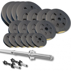 Набор со штангой и гантелями Besport PowerPro 92кг (гриф 218см)