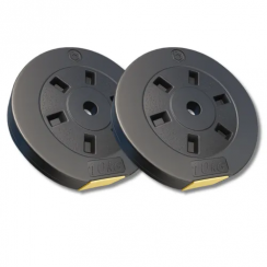 Сіт композитних дисків Besport PowerPro 20 (2х10кг) для гантелей та штанг