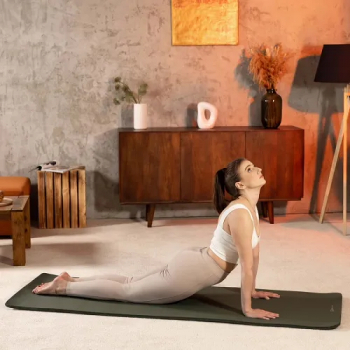 Килимок для йоги Hop-Sport HS-NB010GM NBR 1см темний хакі