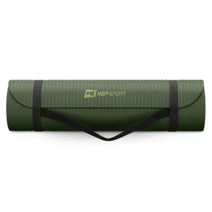 Килимок для йоги Hop-Sport HS-NB010GM NBR 1см темний хакі