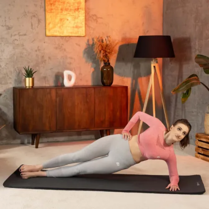 Килимок для йоги Hop-Sport HS-NB016GM NBR 1,5 см чорний