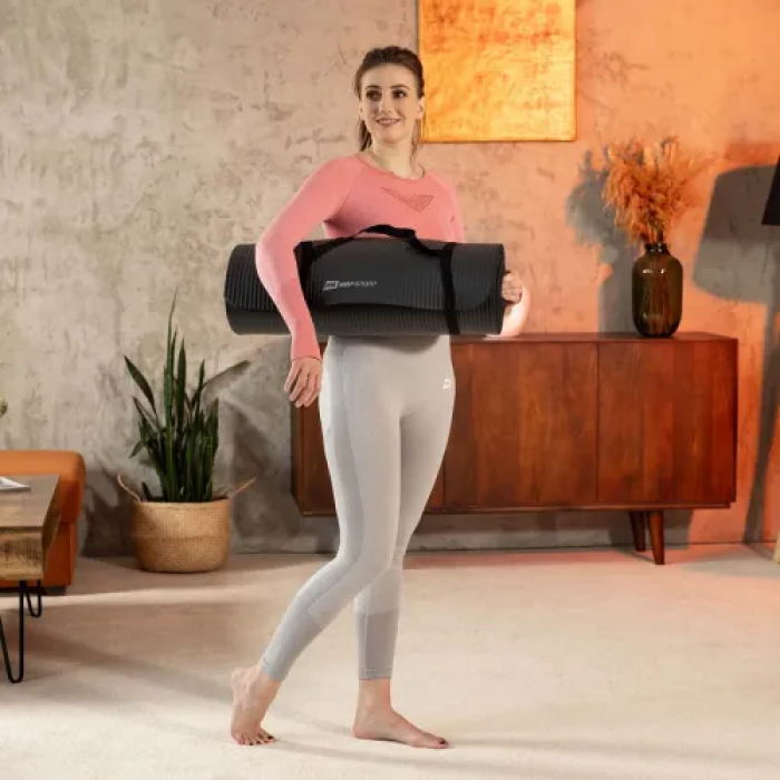 Килимок для йоги Hop-Sport HS-NB016GM NBR 1,5 см чорний