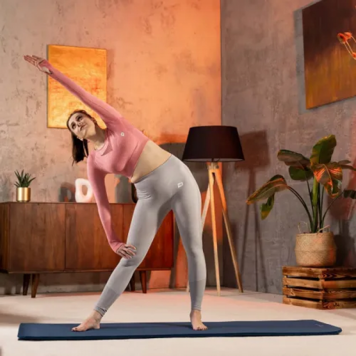 Килимок для йоги Hop-Sport HS-NB016GM NBR 1,5см темний морський