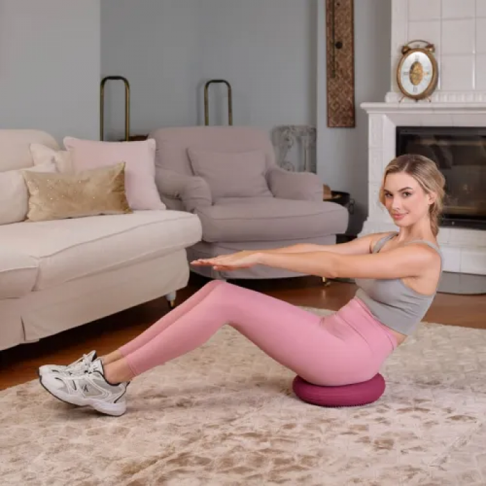 Балансувальна подушка Hop-Sport HS-R034BC бордова