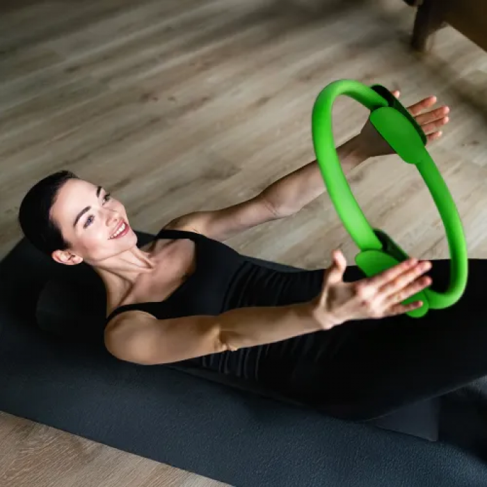 Кільце для пілатесу Gymtek армоване скловолокно 38см салатовий