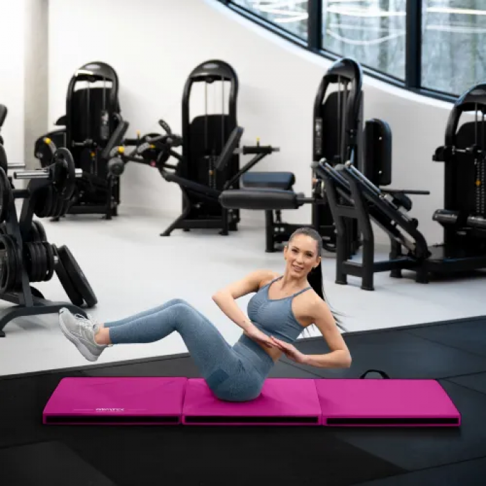 Мат гімнастичний жорсткий Gymtek 5см рожевий