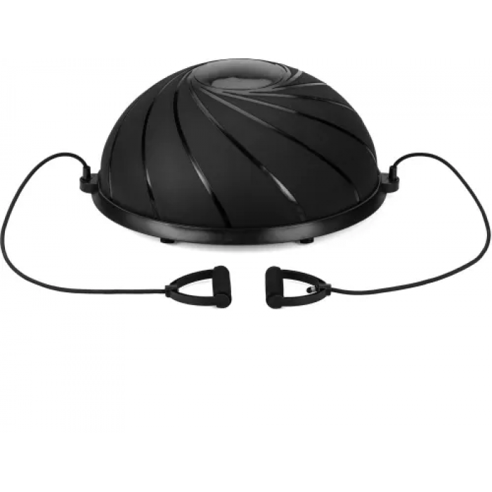 Балансувальна напівсфера Gymtek Flex Core Half Ball 58см з еспандерами + чорний насос