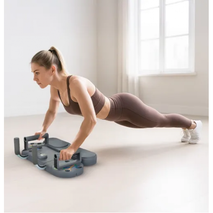 Дошка для віджимань Gymtek Multi Push Up Board сірий