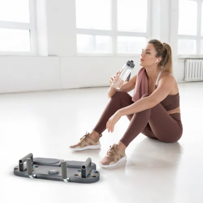 Дошка для віджимань Gymtek Multi Push Up Board сірий