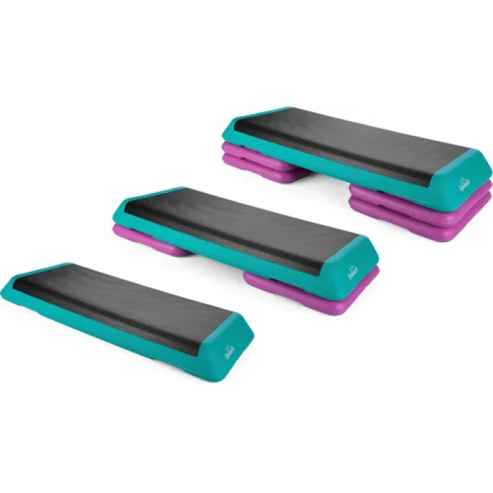 Степ-платформа Queenfit 3-х рівневий різнокольоровий