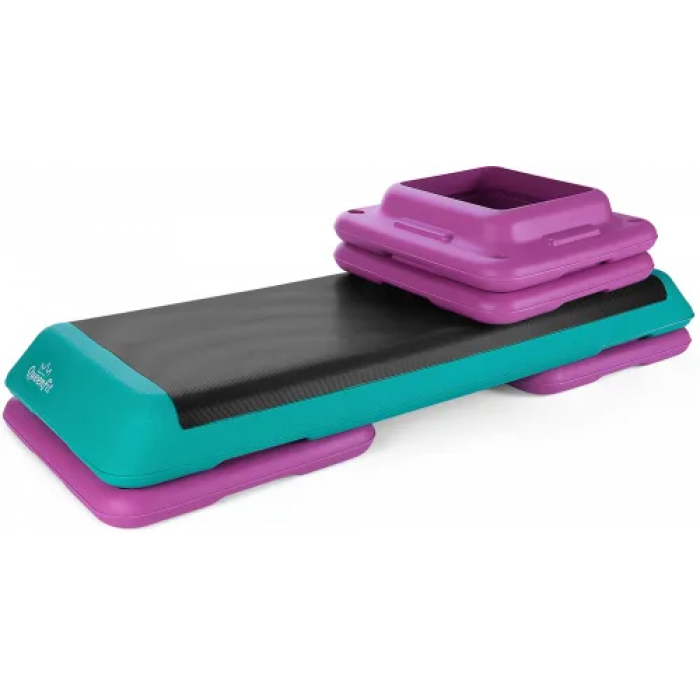 Степ-платформа Queenfit 3-х рівневий різнокольоровий