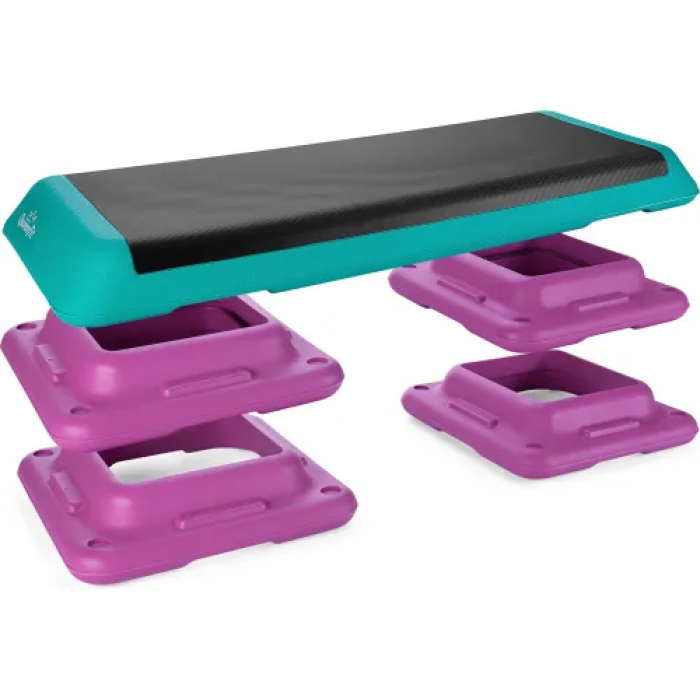 Степ-платформа Queenfit 3-х рівневий різнокольоровий