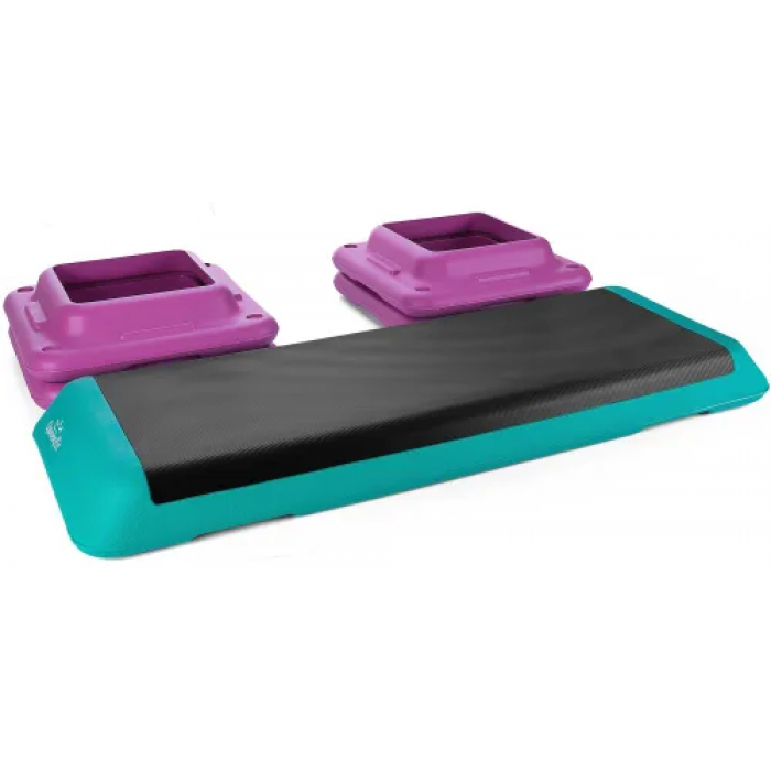 Степ-платформа Queenfit 3-х рівневий різнокольоровий