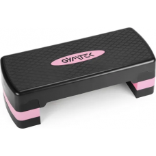 Степ-платформа Gymtek 3-х рівнева чорно-рожева