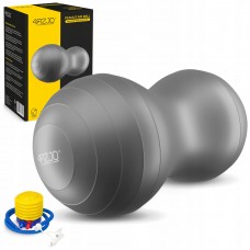 М'яч для фітнесу (арахіс) 4FIZJO Air Ball Peanut 45 x 90 см Anti-Burst Grey (P-5905973407175)