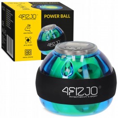 Тренажер для кисті та зап'ястя 4FIZJO Power Ball гіроскопічний Blue/Yellow (P-5905973402224)