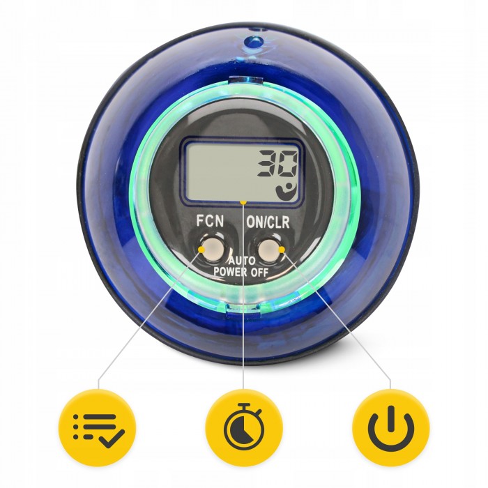 Тренажер для кисті та зап'ястя 4FIZJO Power Ball гіроскопічний Blue/Yellow (P-5905973402224)
