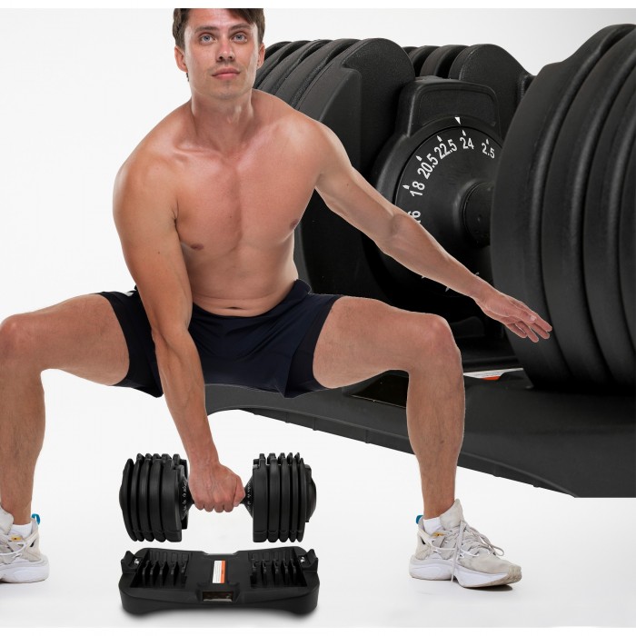 Гантель с регулируемым весом Cornix 2.5-24 кг XR-0405 Black