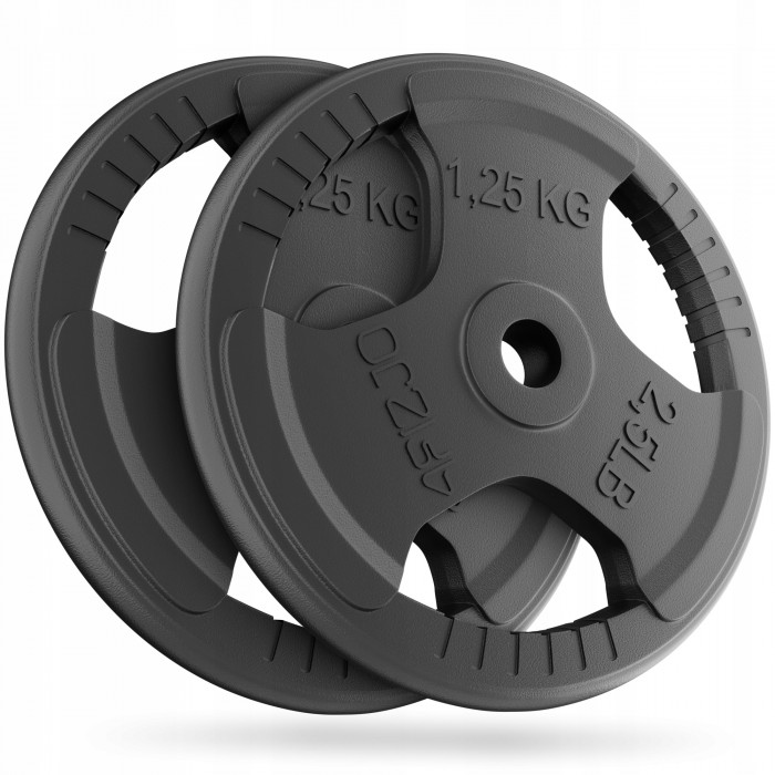 Диск металевий 4FIZJO 2 x 1.25 кг 26 мм Black (P-5905973401357)