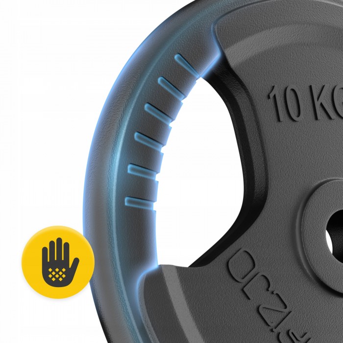 Диск металевий 4FIZJO 2 x 10 кг 26 мм Black (P-5905973401388)